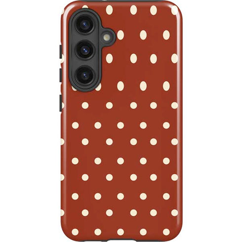 Neutral Polka Dots Galaxy S24 Plus Impact Case